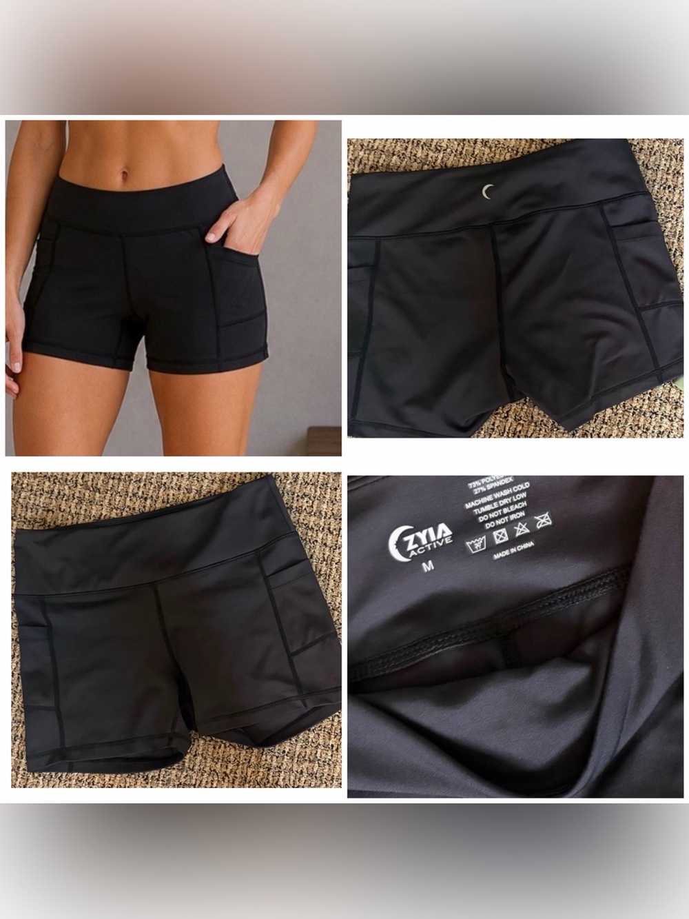 Zyia LightNtight Hustle shorts with pockets